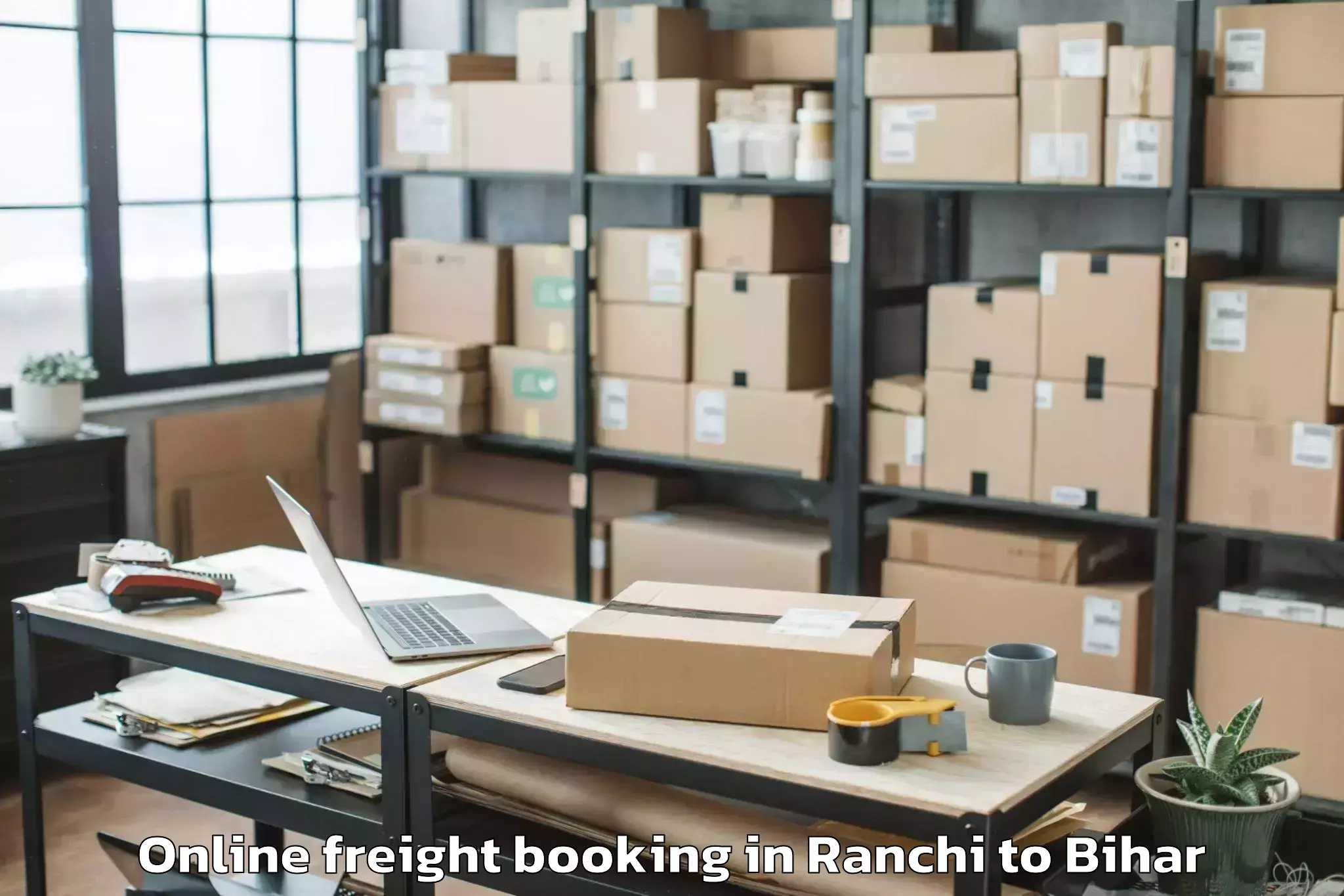 Easy Ranchi to Garkha Online Freight Booking Booking